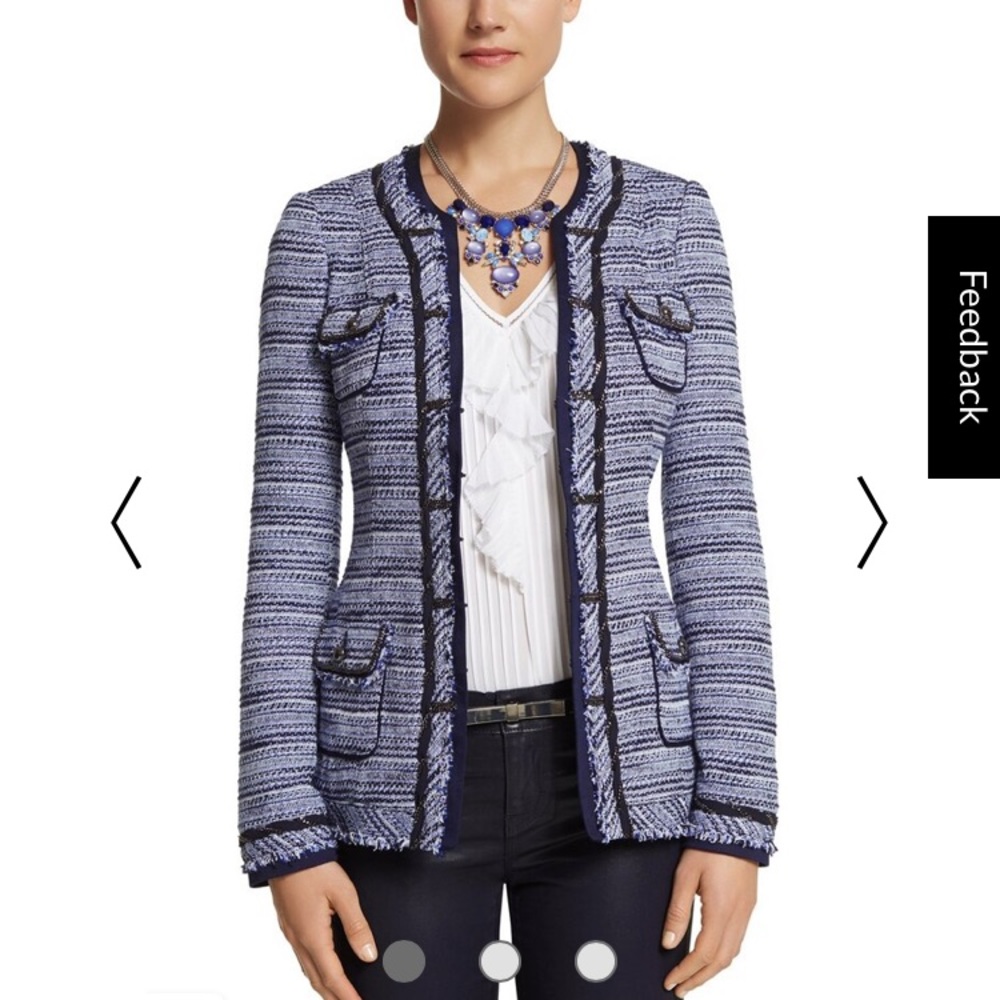 Tweed Black Blue & White Jacket